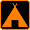 Orange Tent Clip Art