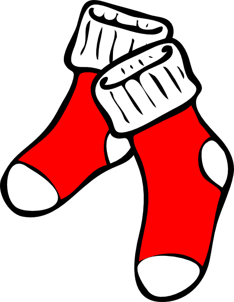 Red Socks Clip Art at Clker.com - vector clip art online, royalty free &  public domain