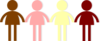 Colours People Hands Clip Art