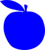 Blue Apple Clip Art