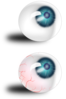 Eyeball Blue And Bloodshot Clip Art