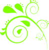 Lime Green Paisley Clip Art