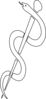 Rod Of Asclepius Rev Clip Art