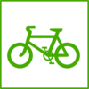 Green Bicycle Icon Clip Art