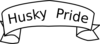 Husky Pride Banner Clip Art