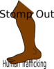 Stomp Out Human Trafficking Clip Art