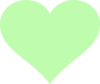 Light Green Heart Clip Art