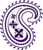 Purple Paisley2 Clip Art