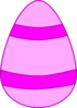 Light Pink And Dark Pink Egg Clip Art