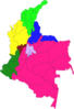 Mapa Indicativos Colombia Clip Art