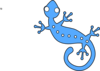 Blue Gecko Clip Art
