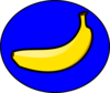 Banana Blue Clip Art