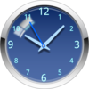 Glossy Blue Clock Clip Art