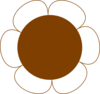 Brown Flower Big Clip Art