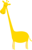 Yellow Giraffe Clip Art