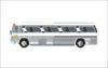 Grey Scale Bus Clip Art