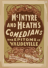Mcintyre And Heath S Comedians The Epitome Of Vaudeville. Clip Art