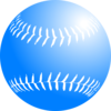 Blue Softball Clip Art