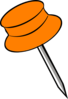 Pin Orange Clip Art