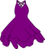 Purple Dress Clip Art
