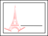 Pink Eiffel Illistration Clip Art