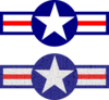 Air Force Stripes And Star Clip Art