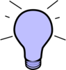 Lavendar Light Bulb Clip Art