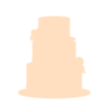 Orange Wedding Cake Clip Art