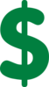 Green Money Clip Art