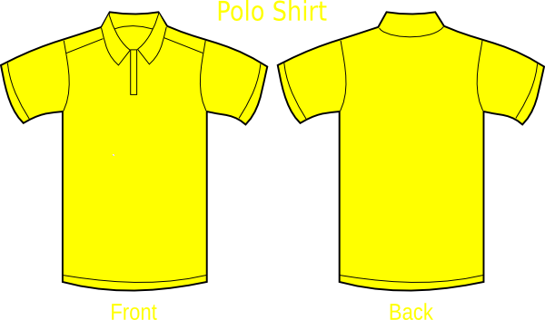 Polo Shirt Yellow Clip Art at Clker.com - vector clip art online, royalty  free & public domain
