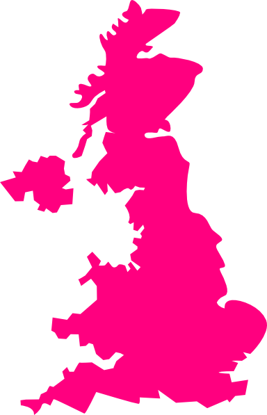 United Kingdom Pink Map Uk Clip Art at Clker.com - vector clip art