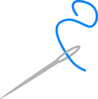 Needle And Blue Thread Clip Art
