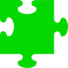 Green Jigsaw Clip Art