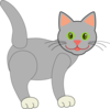 Gray Cat Clip Art