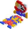 Mario Bros 3d Blocks Clip Art