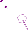 Purple-pin Clip Art