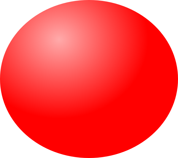 Red Ball Clip at - vector clip art online, royalty free & domain