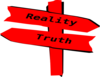 Red And Black Reality & Truth Clip Art