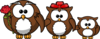 Owl Family Clip Art