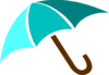 Blue Umbrella Clip Art