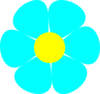 Turquoise And Yellow Clip Art