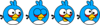 Angry Birds - Blues Assets Clip Art