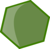 Hexagon Green Clip Art