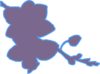 Blue Purple Orchid Clip Art