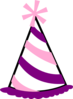 Pink And Purple Party Hat Clip Art