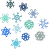 Blue Snowflakes Clip Art