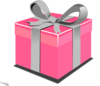 Pink Present Box Clip Art