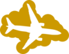 Plane Gold Clip Art