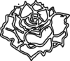 Rose In Bloom Clip Art