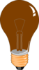 Brown Bulb Clip Art